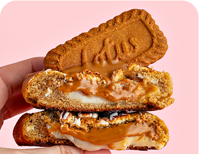 Cookie recheado sabor Lotus