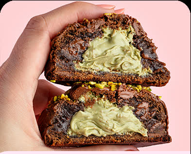 Cookie recheado sabor Pistache Dubaí